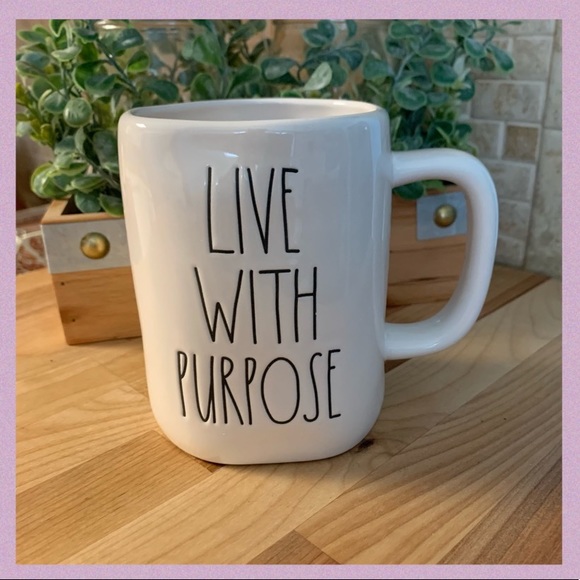 RAE DUNN “LIVE WITH PURPOSE” LL CERAMIC MUG